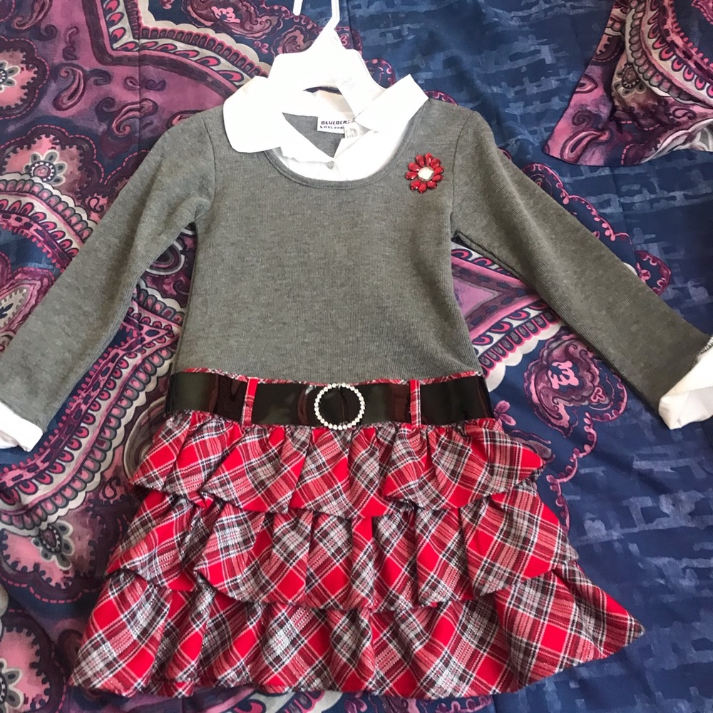 Girls plaid dress